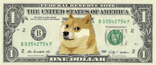 도지코인 가격을 1달러로 올리자는 내용의 트위터 이미지 <트위터 게시물 캡쳐>